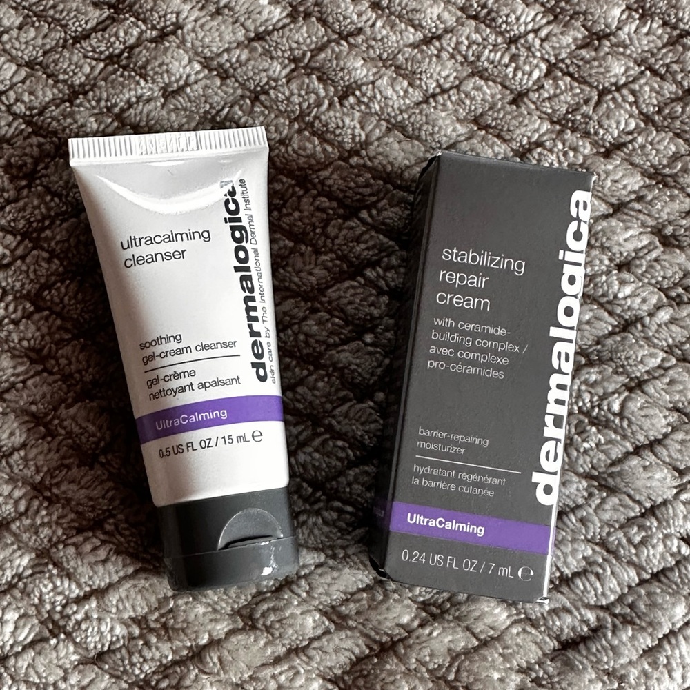 NEW Dermalogica UltraCalming Cleanser and Repair Cream Travel Set